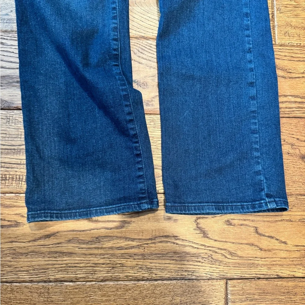 NYDJ Marilyn Straight Leg Jeans in Deep Blue - Picture 4 of 6